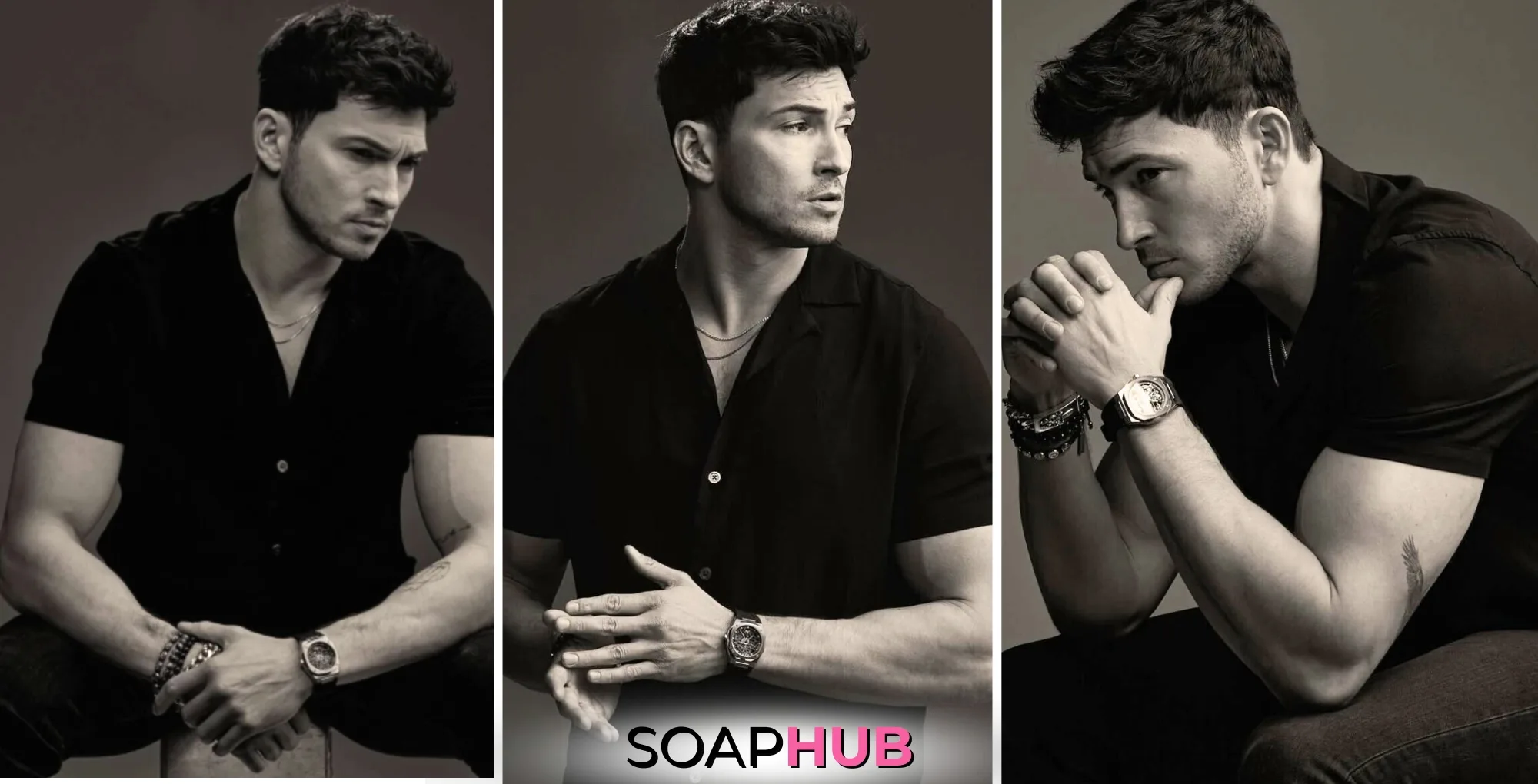 Days of our Lives Robert Scott Wilson with the Soap Hub logo.