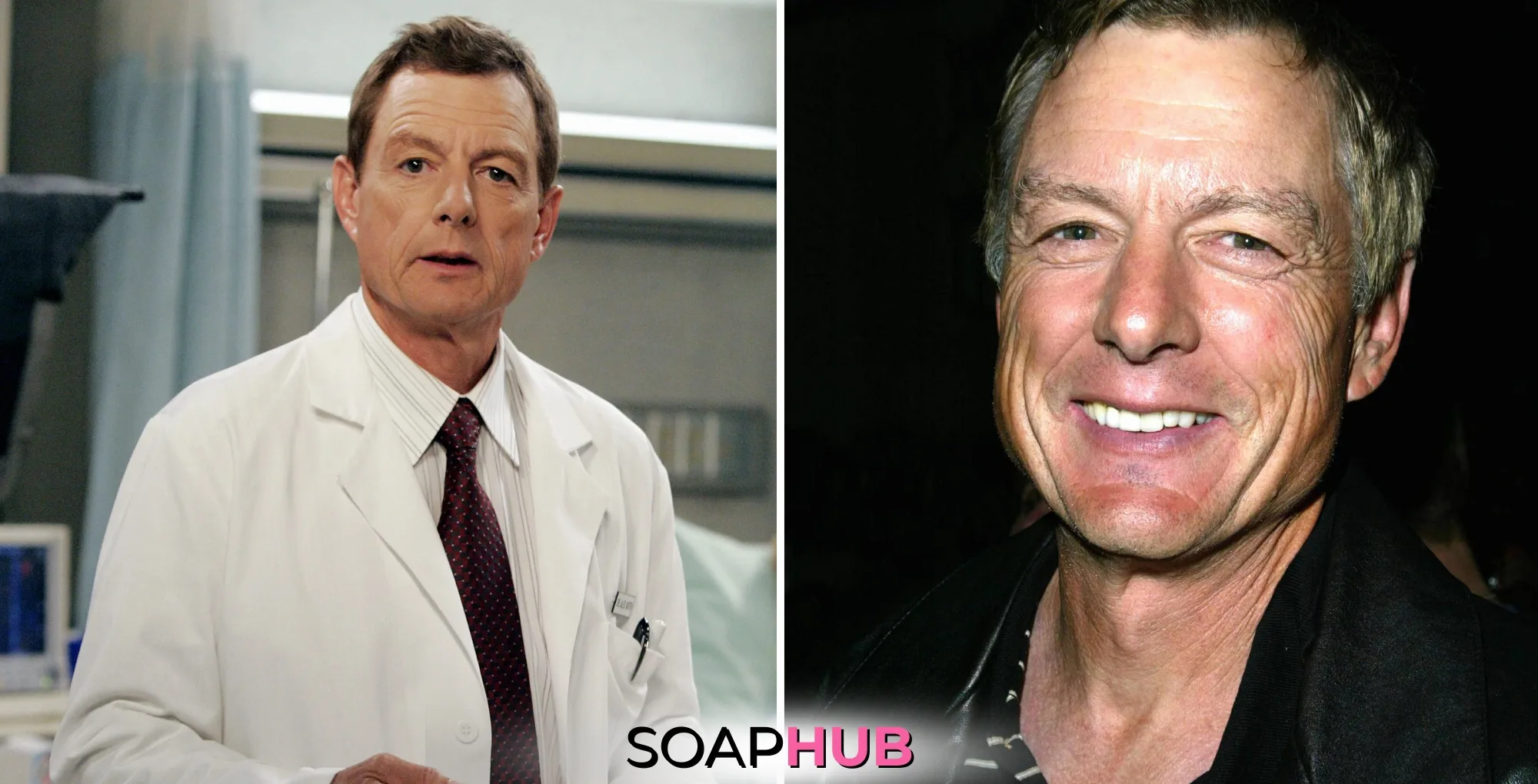 Days of Our Lives alum Wayne Northrop with the Soap Hub logo across the bottom.