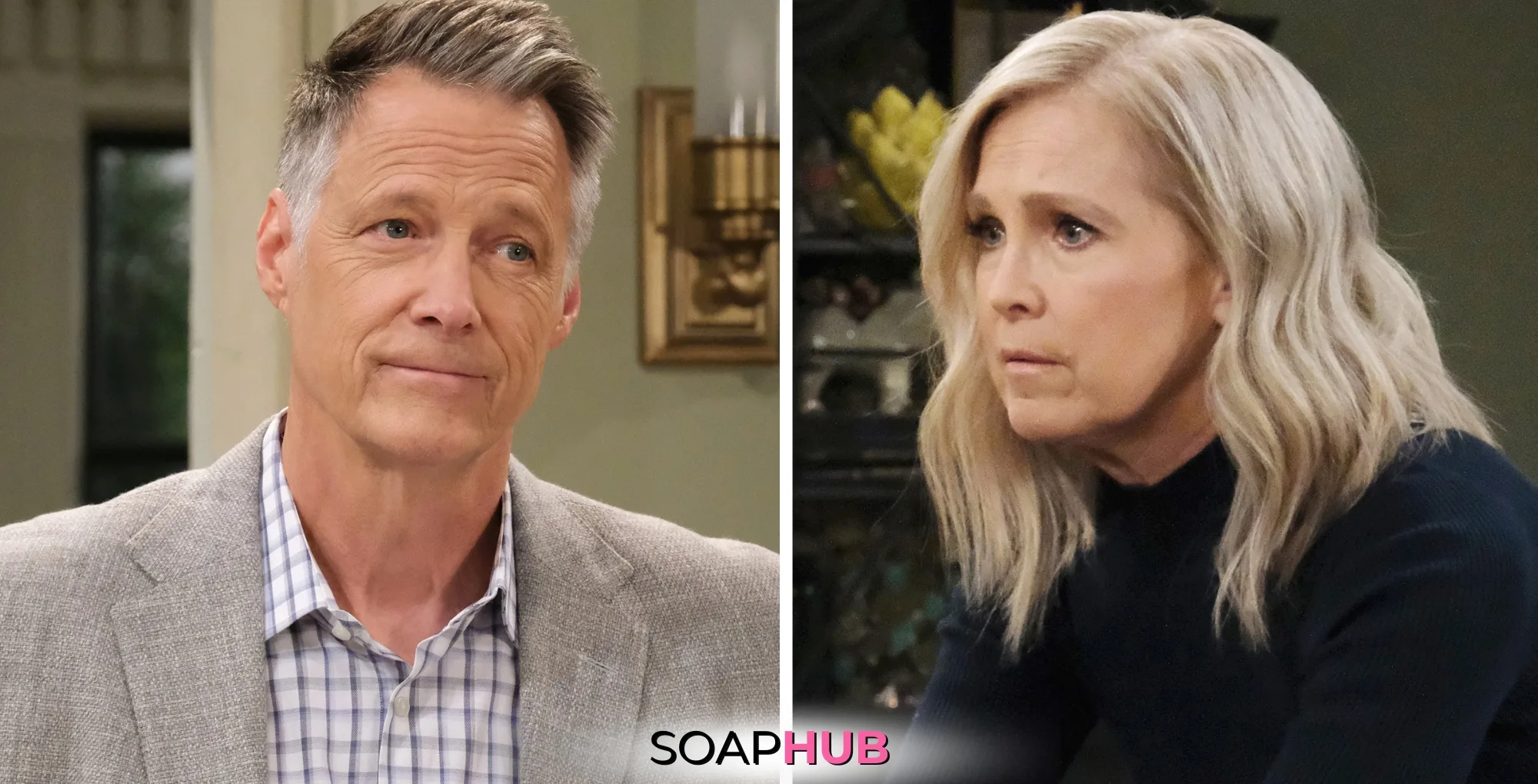 Days of our Lives Spoilers December 18 Jack, Jennifer, and the Soap Hub logo.