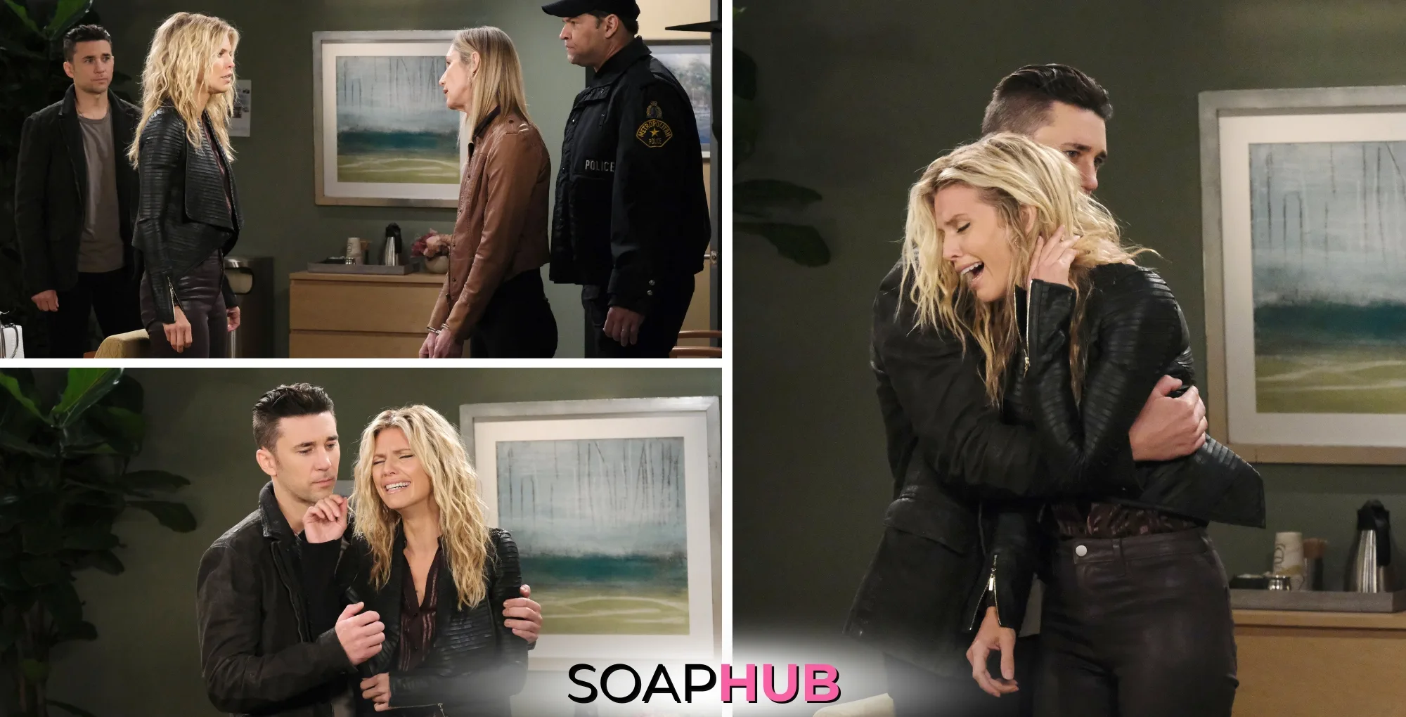 Days of our Lives spoiler photos for the December 12, 2024 episode with the Soap Hub logo across the bottom.