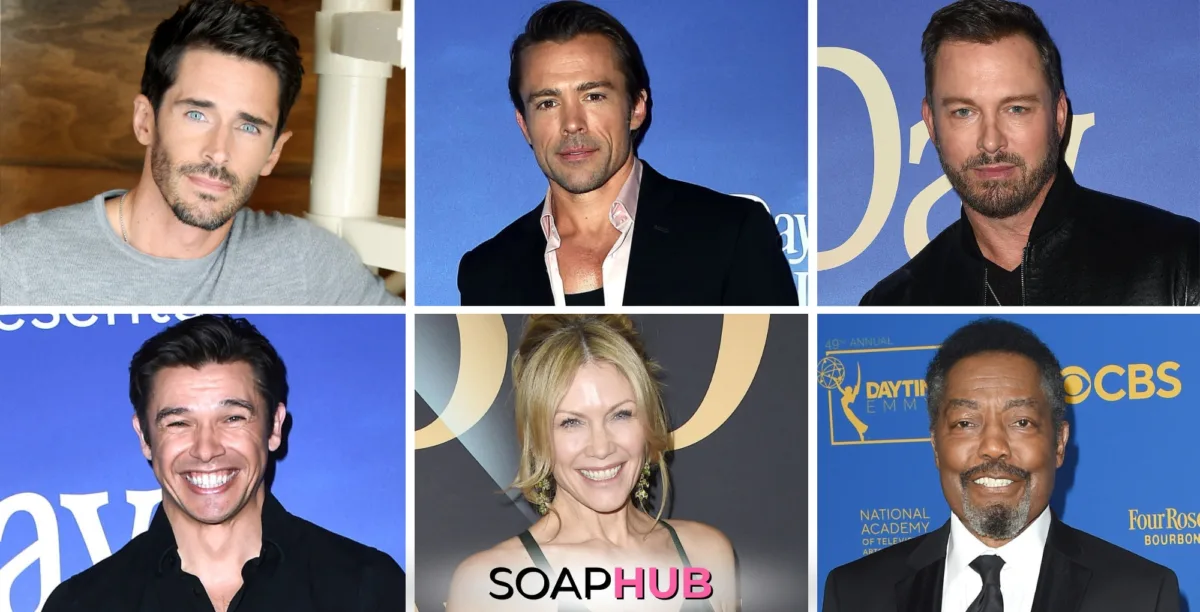 Days of Our Lives cast members with the Soap Hub logo across the bottom.