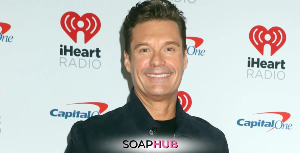 Ryan Seacrest with the Soap Hub logo.