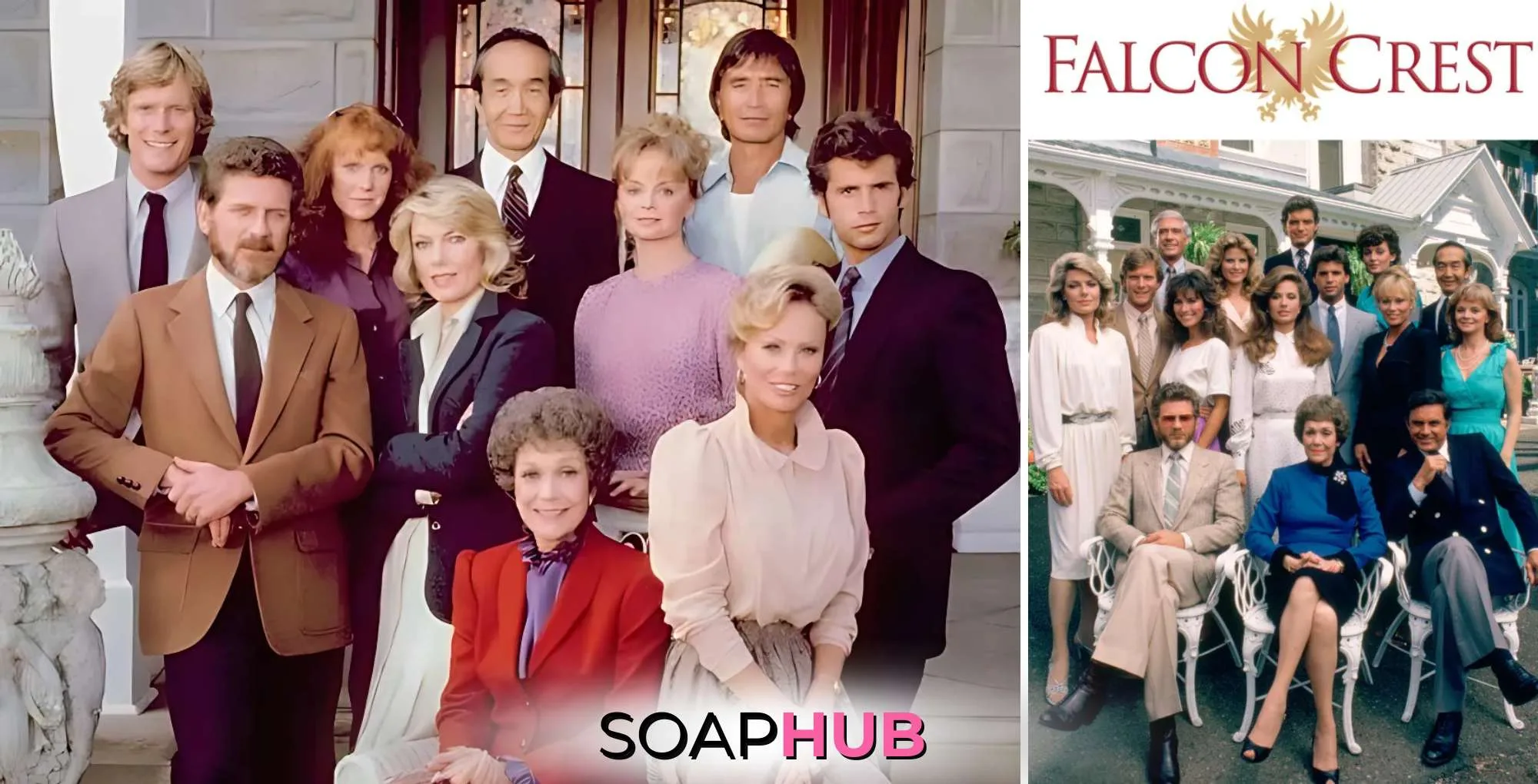 Falcon Crest with the Soap Hub logo.