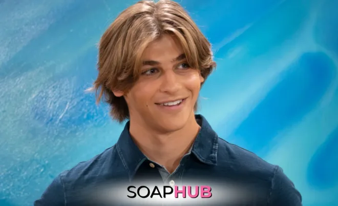 General Hospital Gio with the Soap Hub logo