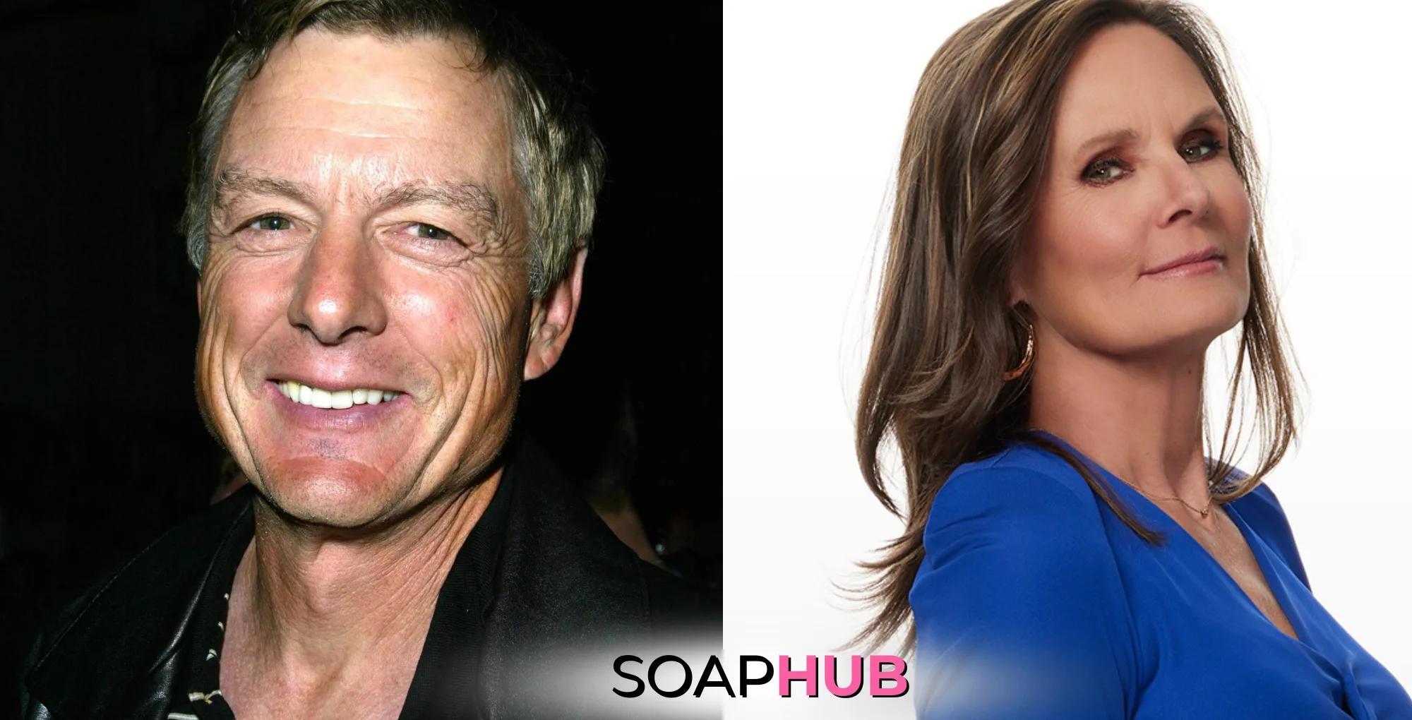 Days of Our Lives alum Wayne Northrop and General Hospital's Lynn Herring with the Soap Hub logo across the bottom.