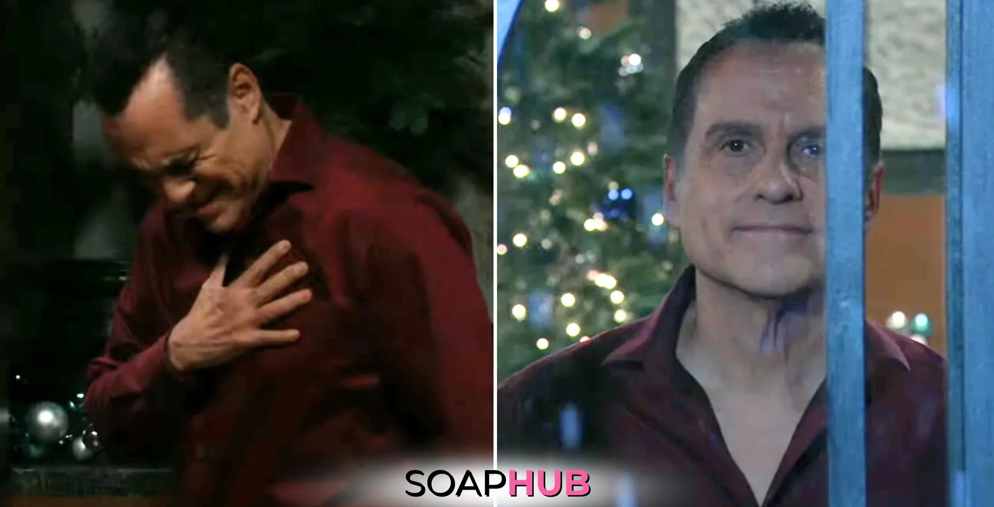 Sonny on the December 26, 2024 episode of General Hospital with the Soap Hub logo across the bottom.