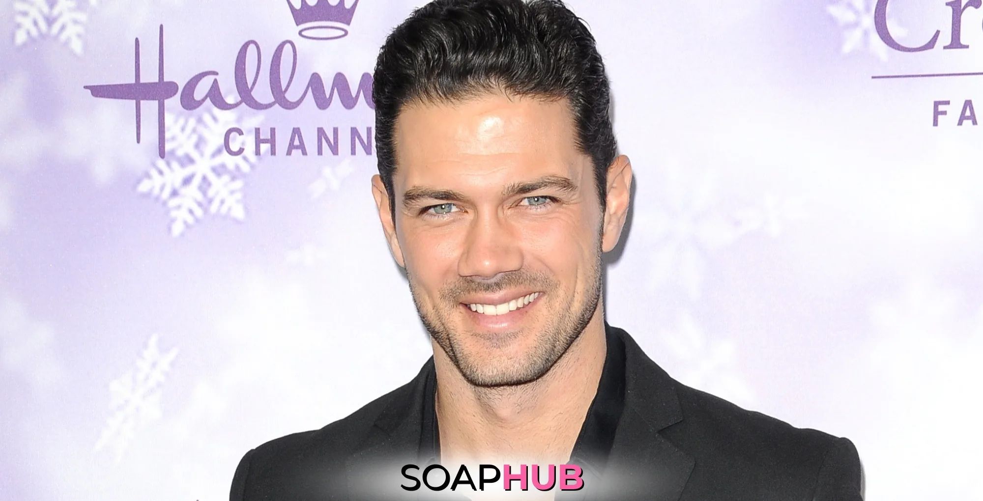 General Hospital Ryan Paevey with the Soap Hub logo.