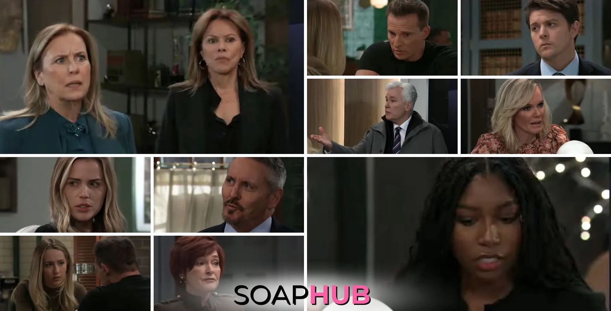 General Hospital spoilers with the Soap Hub logo.