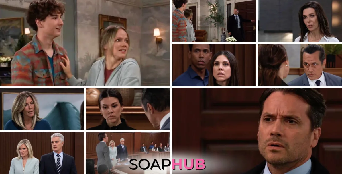 General Hospital spoilers preview collage for the week of December 2, with the Soap Hub logo