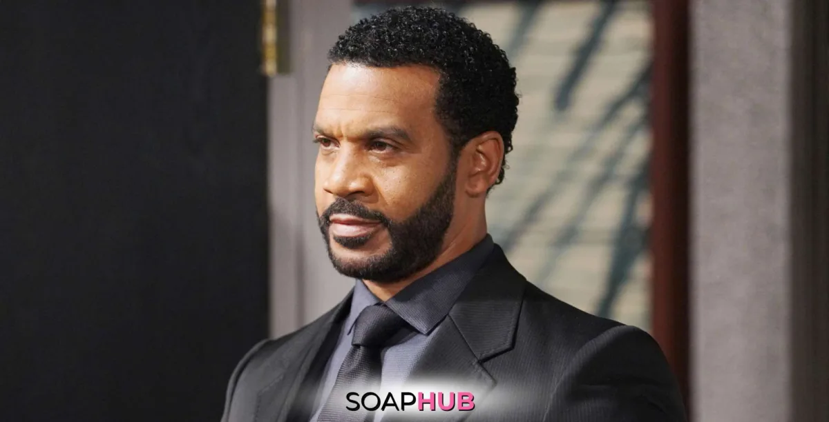 The Bold and the Beautiful's Aaron D. Spears with the Soap Hub Logo