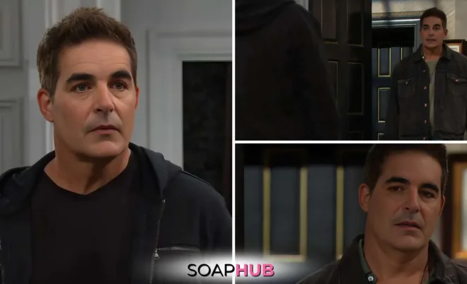 Days of our Lives recap December 30 - Rafe with the Soap Hub Logo.