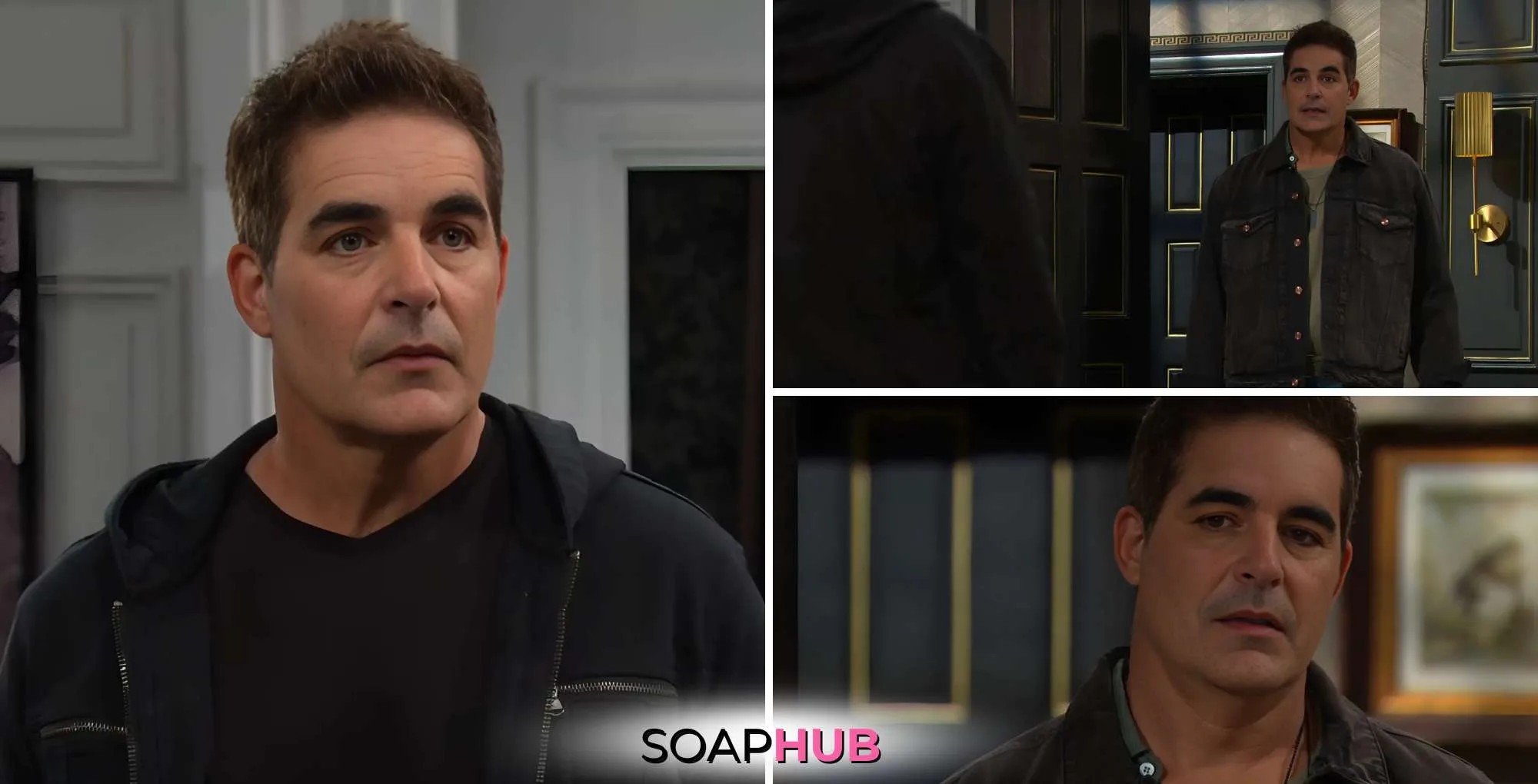 Days of our Lives recap December 30 - Rafe with the Soap Hub Logo.