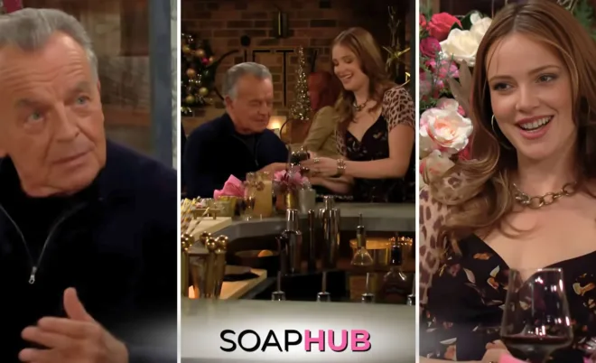 The Young and the Restless December 20 Ian, Tessa, and the Soap Hub logo.