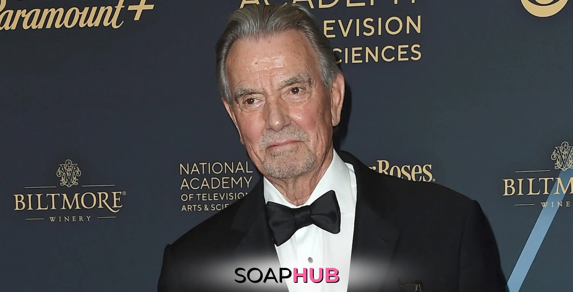 Young and the Restless Eric Braeden with the Soap Hub logo.