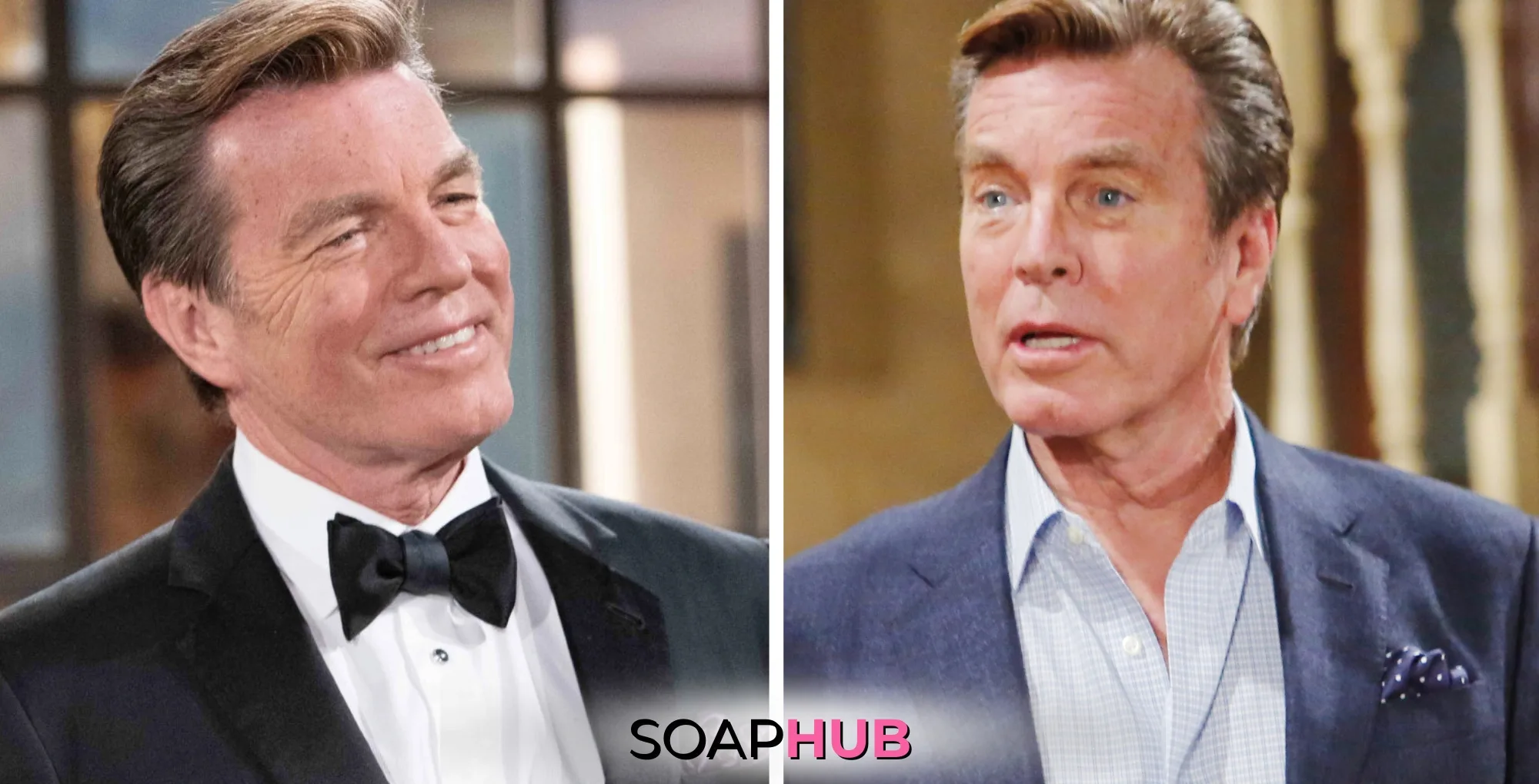 Young and the Restless Jack and Peter Bergman with the Soap Hub logo.