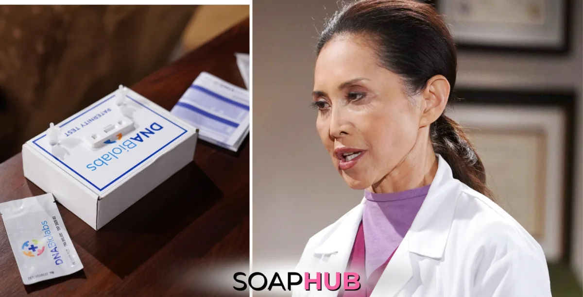 Bold and the Beautiful Dr. Li Finnegan with the Soap Hub logo.