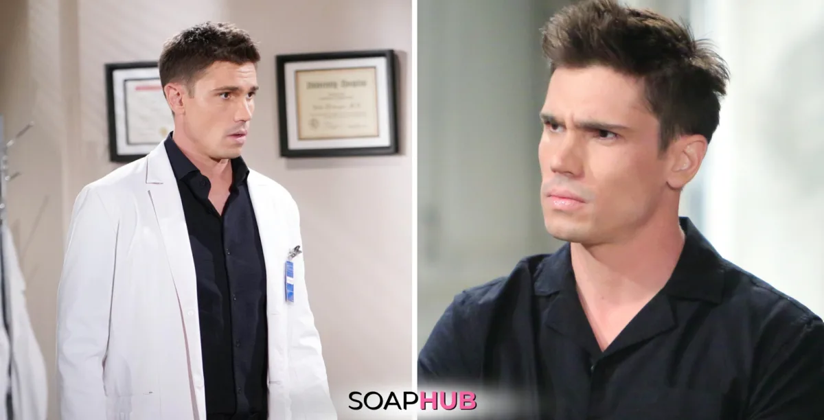 Bold and the Beautiful Must Watch Moments January 29: Finn with the Soap Hub logo.