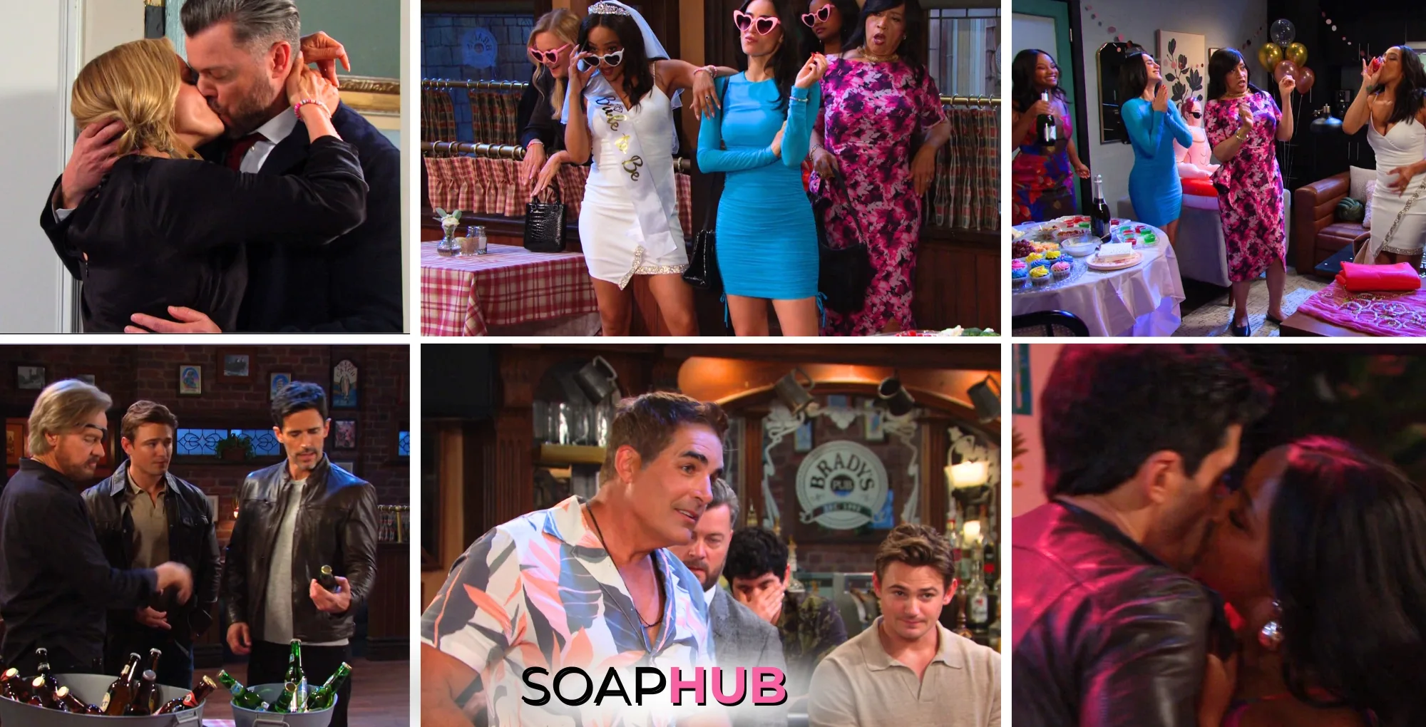 Collage of Tuesday, January 28 episode of Days of Our Lives, with Soap Hub Logo