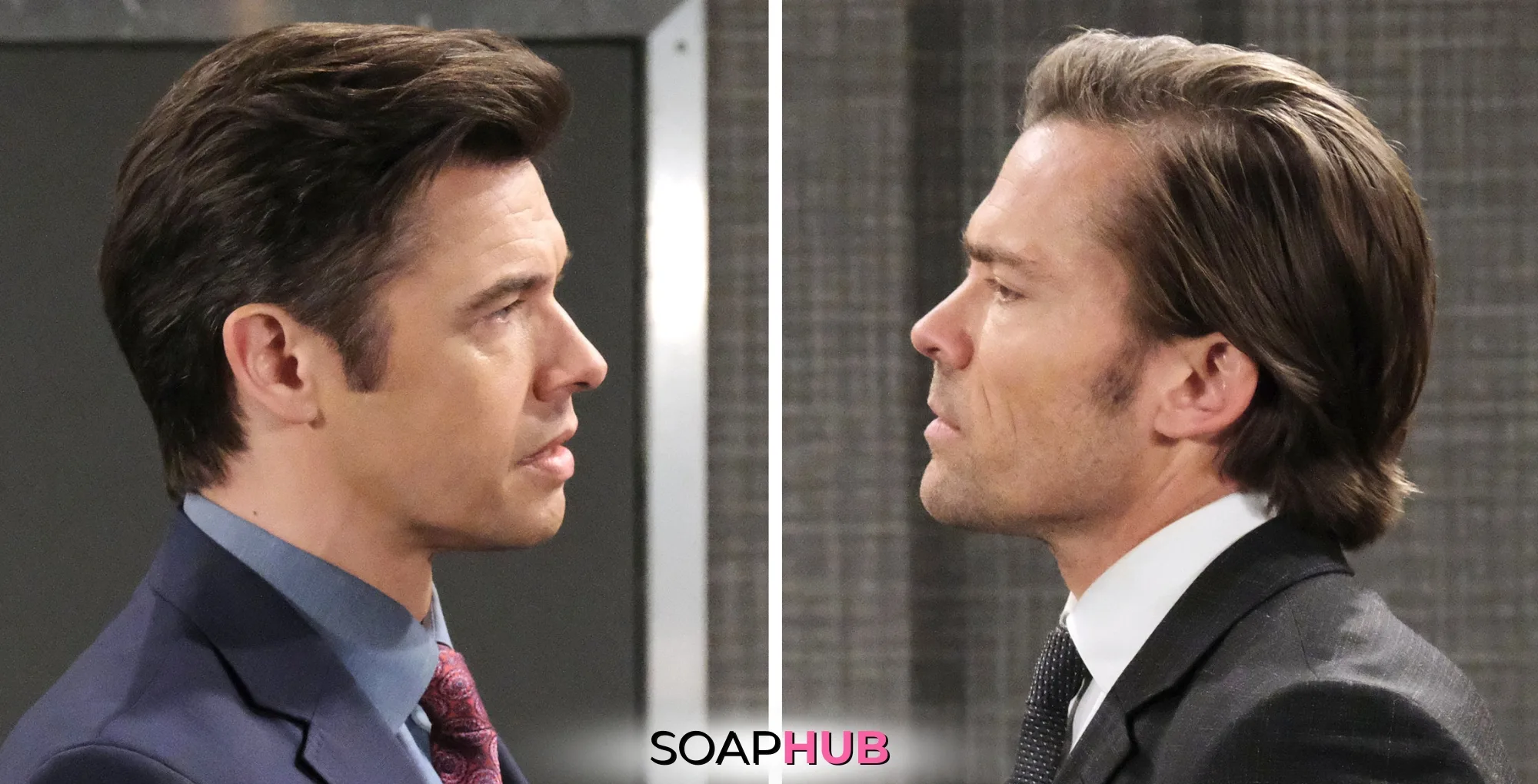 Days of our Lives Spoilers January 9 Philip and Xander with the Soap Hub logo.