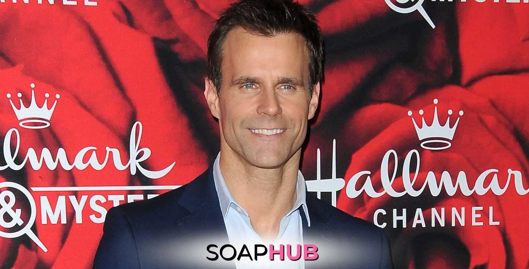 General Hospital's Cameron Mathison with the Soap Hub logo.