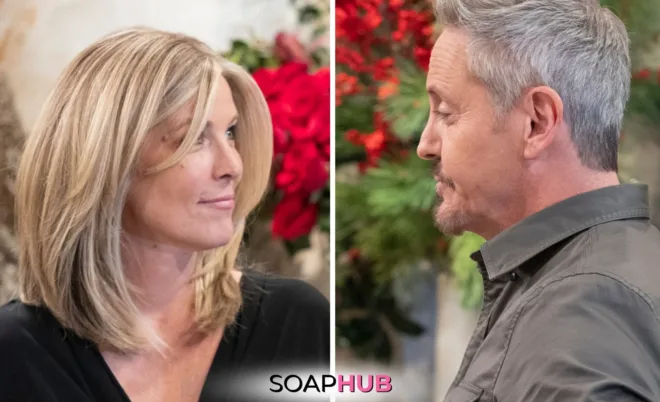 Carly and Brennan get closer in spoilers for the Thursday, January 30 2025, episode of General Hospital, with Soap Hub Logo