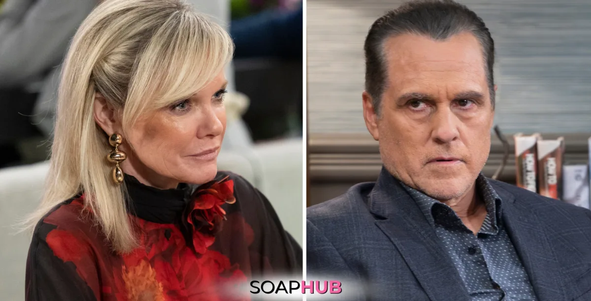 Sonny and Ava clash in the spoilers for the Tuesday, January 21 episode of General Hospital, with Soap Hub Logo