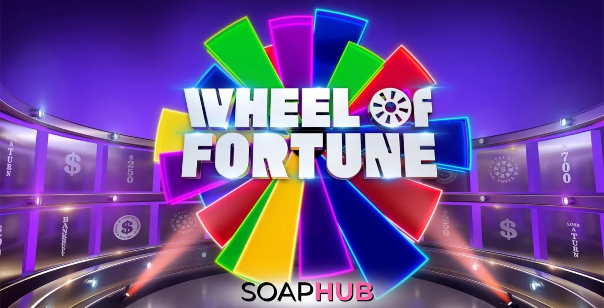 Wheel of Fortune logo with the Soap Hub logo.