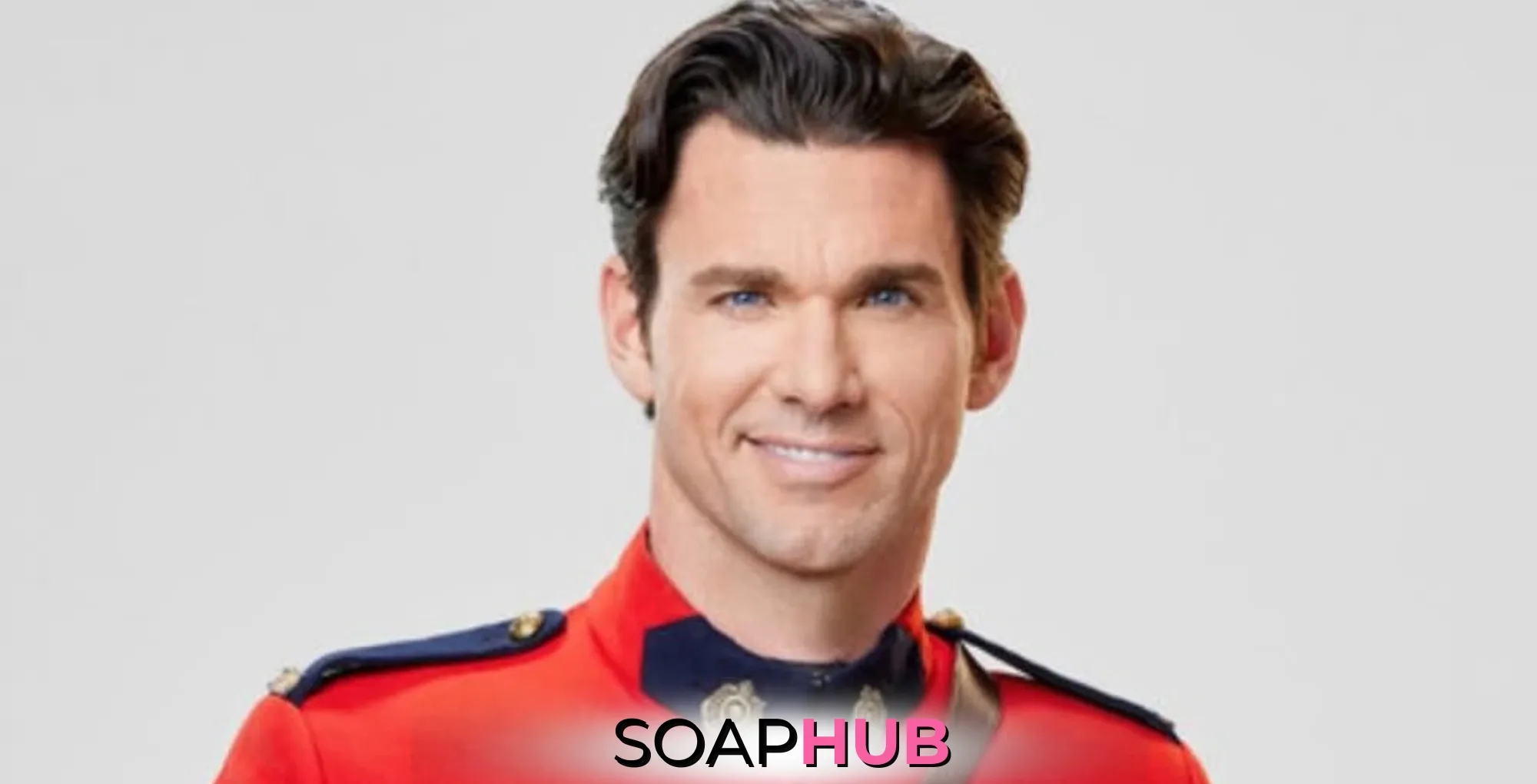 When Calls the Heart Nathan Grant with the Soap Hub logo.