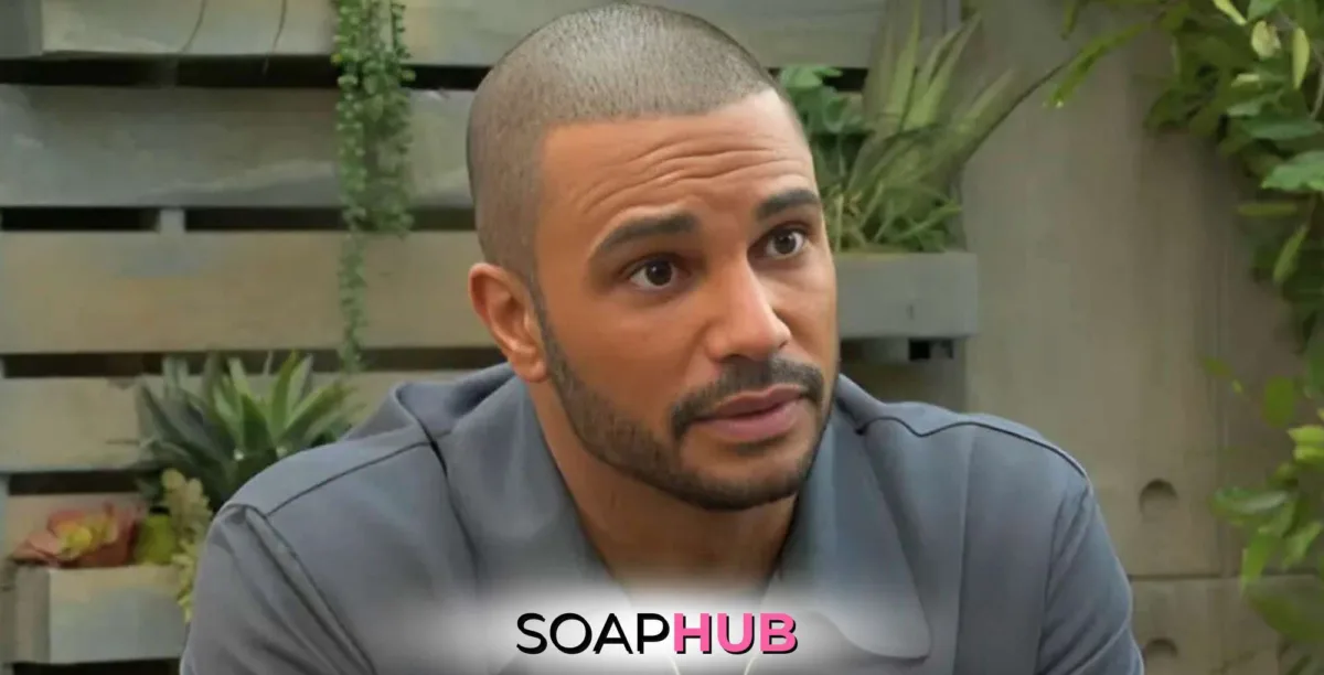 The Young and the Restless January 8 Damian with the Soap Hub logo.