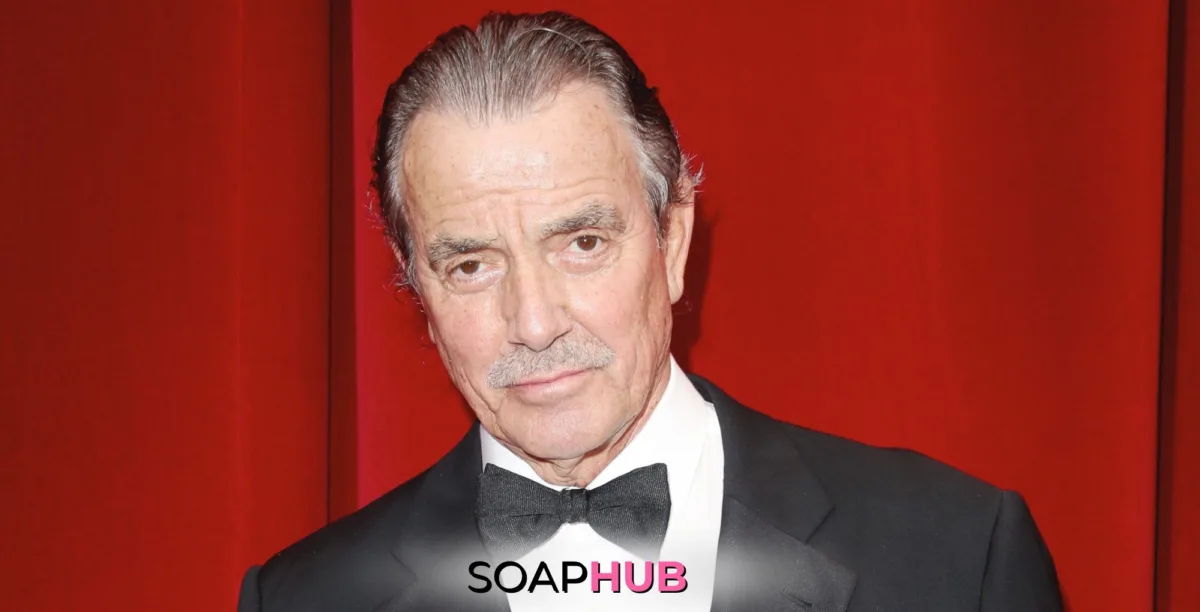 The Young and the Restless Eric Braeden with the Soap Hub logo.