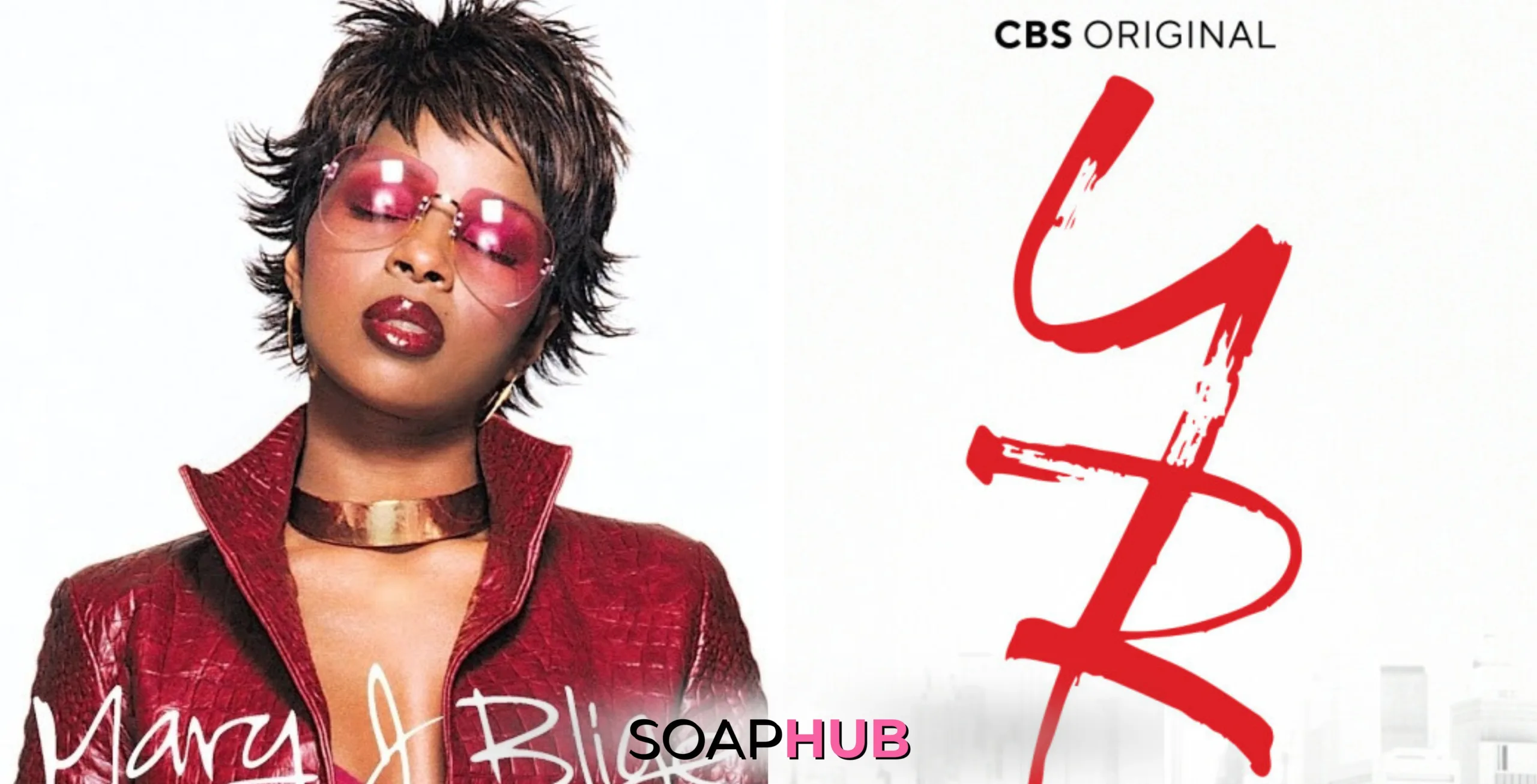 Mary J. Blige And Young and the Restless with the Soap Hub logo.