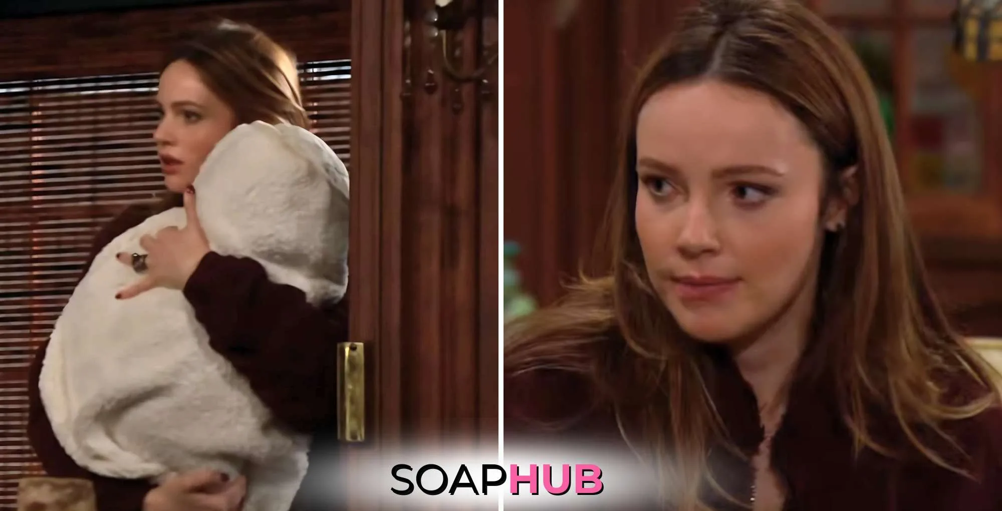 January 30 Young and the Restless Tessa and Aria with the Soap Hub logo.