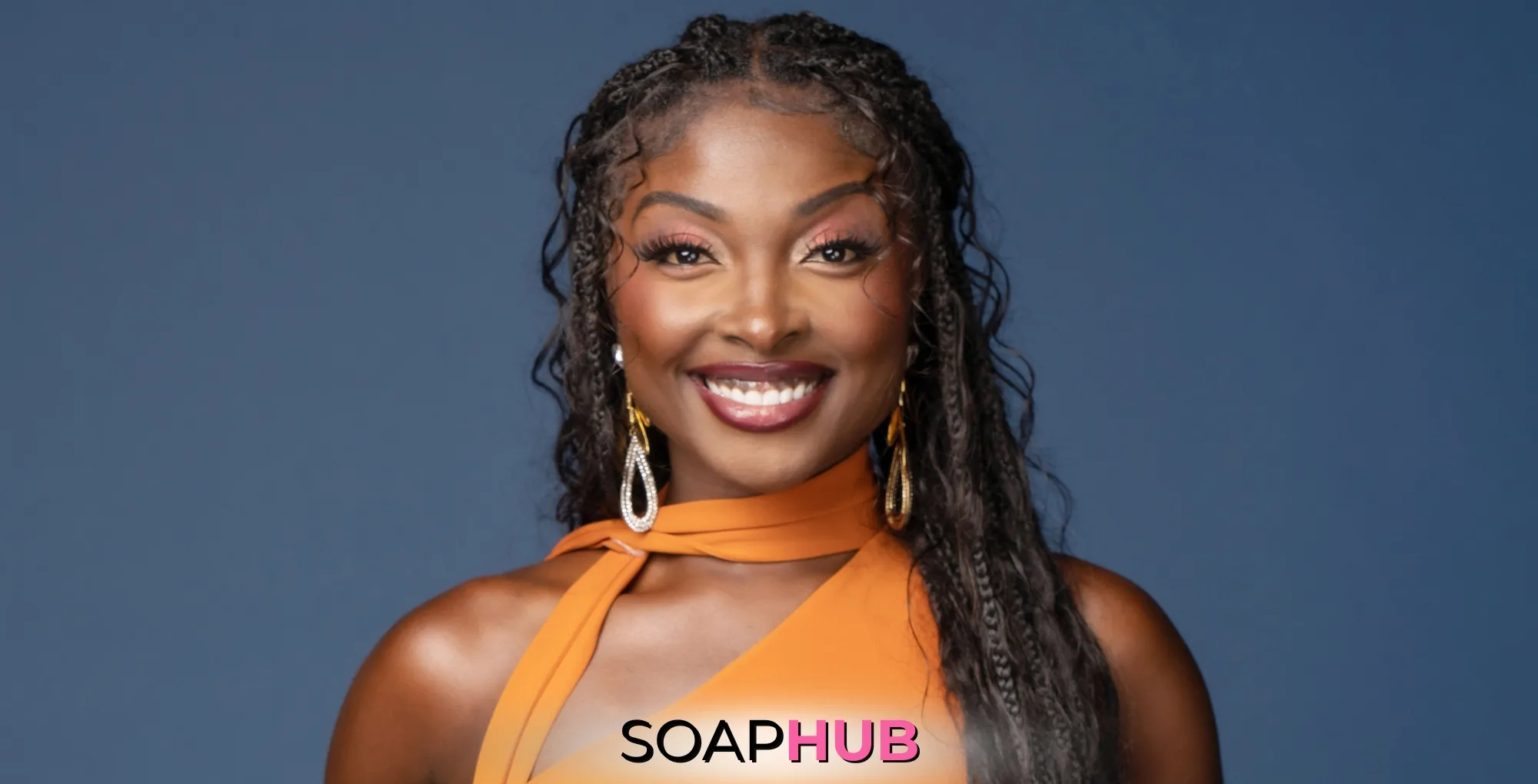 Young and the Restless Loren Lott with the Soap Hub logo.