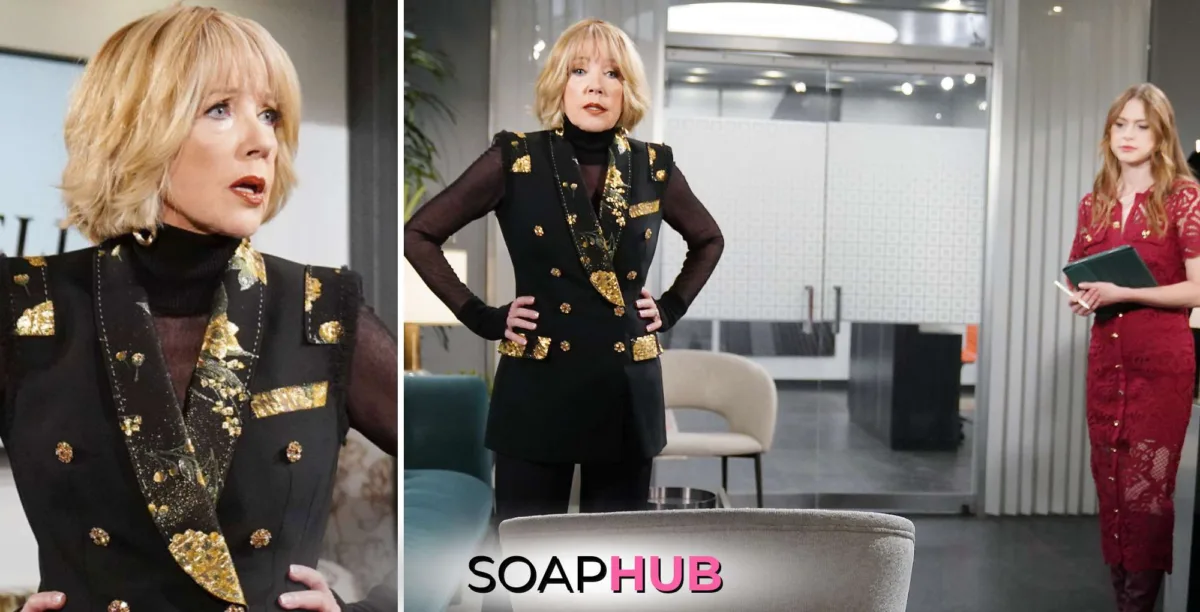 Young and the Restless Recap January 10 Nikki and Claire with the Soap Hub logo.