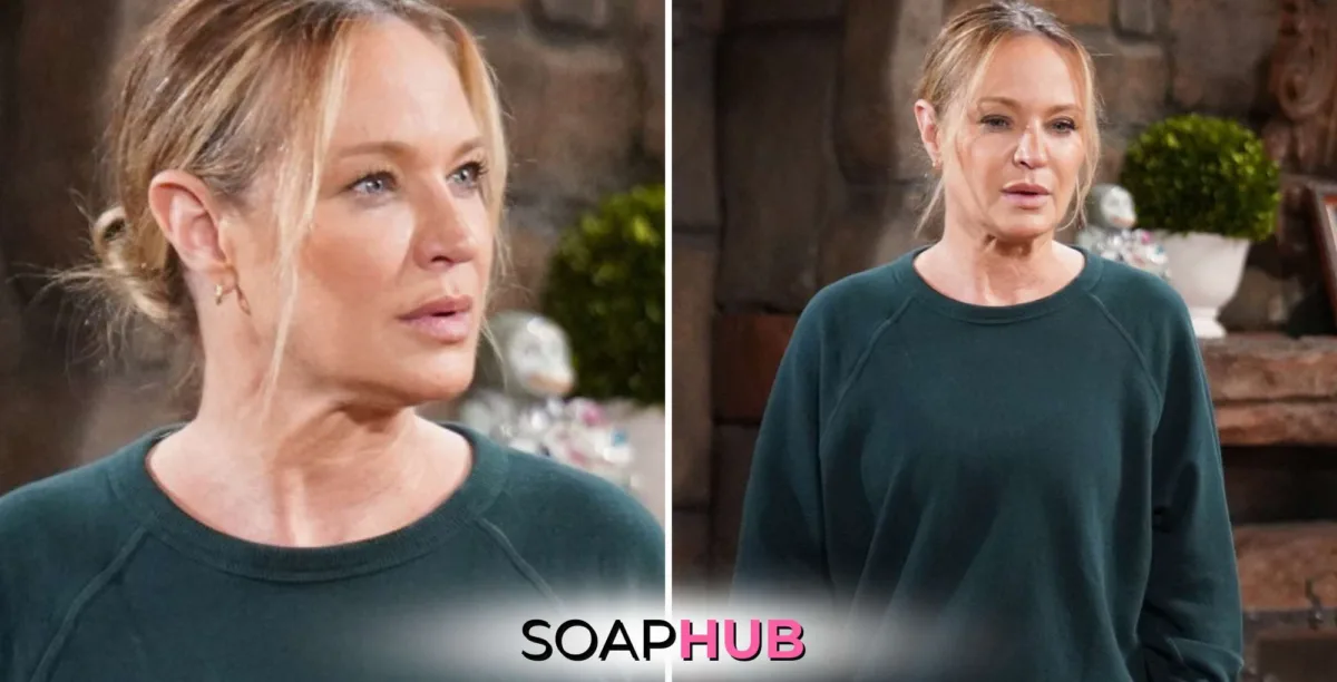 Young and the Restless Recap January 27 Sharon with the Soap Hub logo.