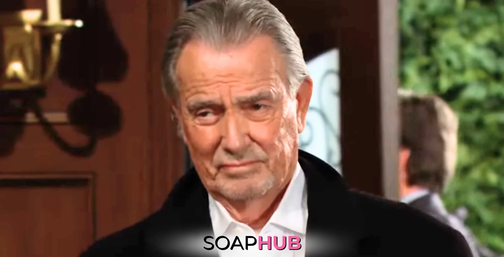 The Young and the Restless character Victor; with the Soap Hub logo.