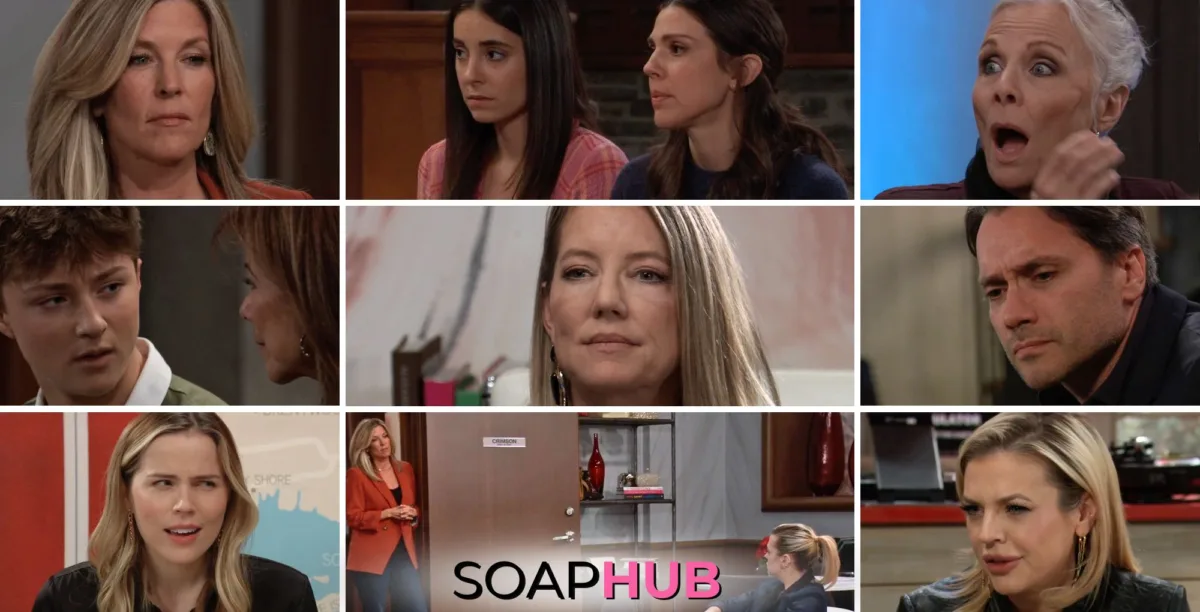 General Hospital spoilers preview collage for the week of February 3, 2025, with the Soap Hub logo