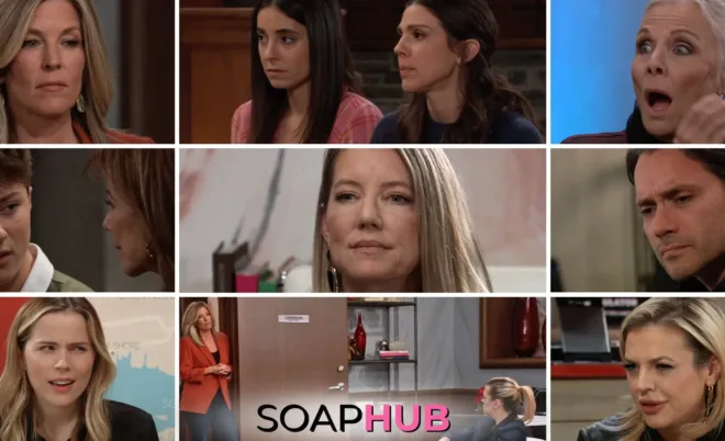 General Hospital spoilers preview collage for the week of February 3, 2025, with the Soap Hub logo