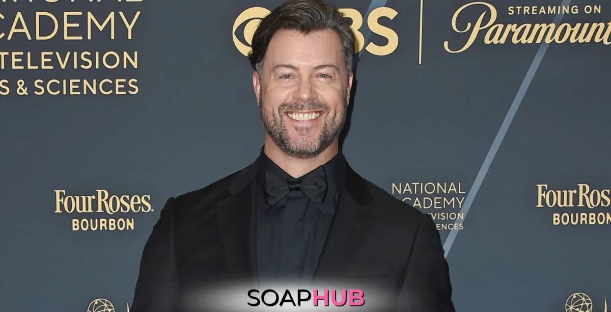 Days of Our Lives' Dan Feuerriegel with the Soap Hub logo across the bottom.