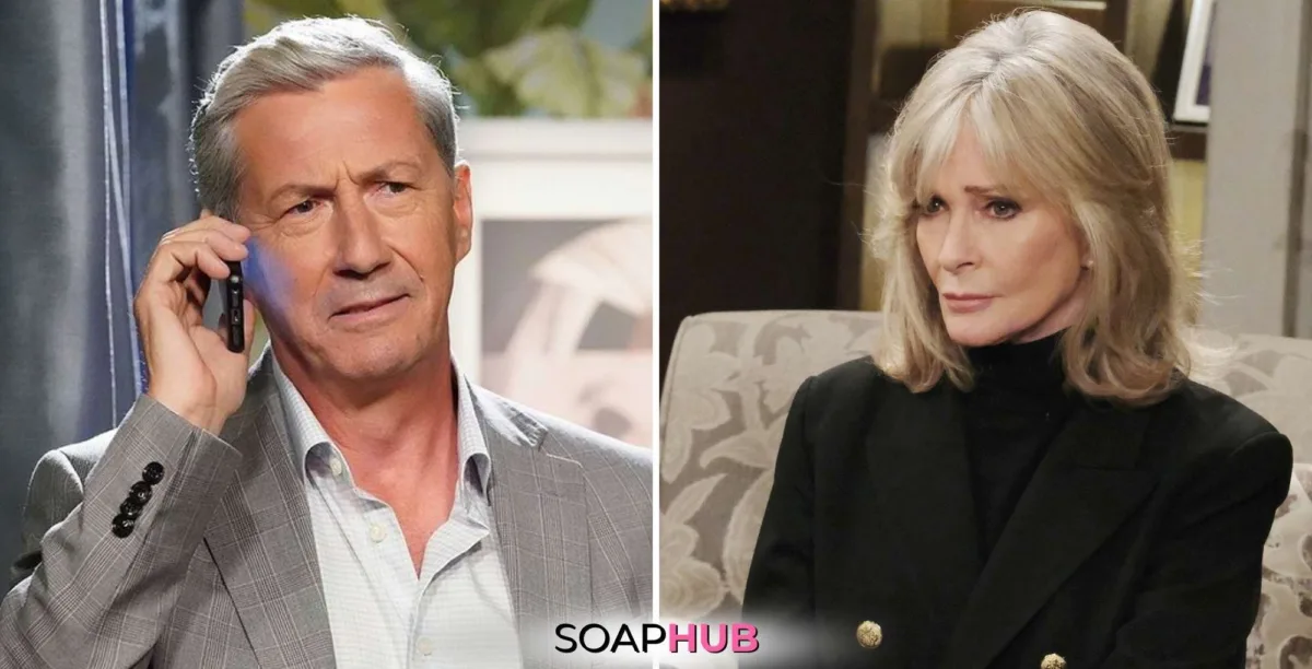 Days of our Lives Shane and Marlena with the SoapHub logo.