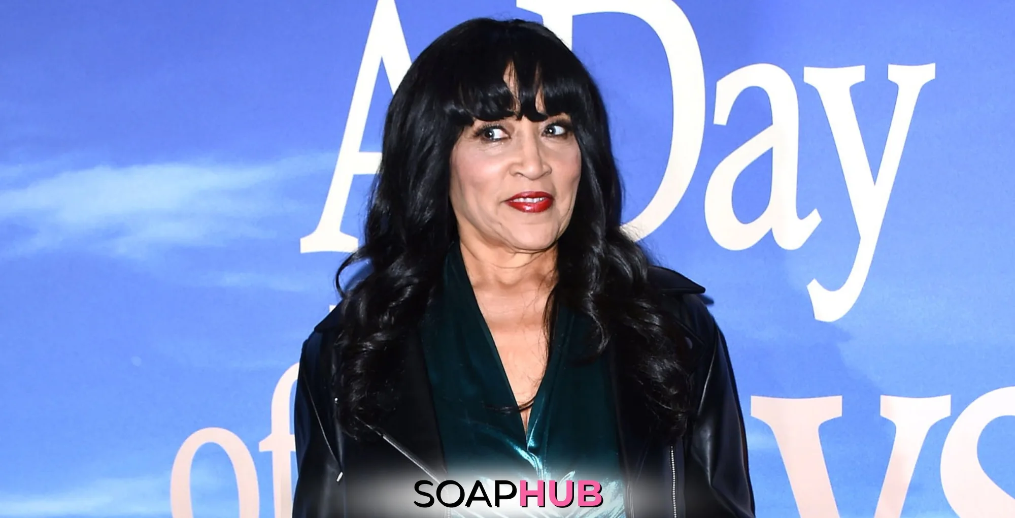 Days of Our Lives' Jackee Harry with the Soap Hub logo across the bottom.