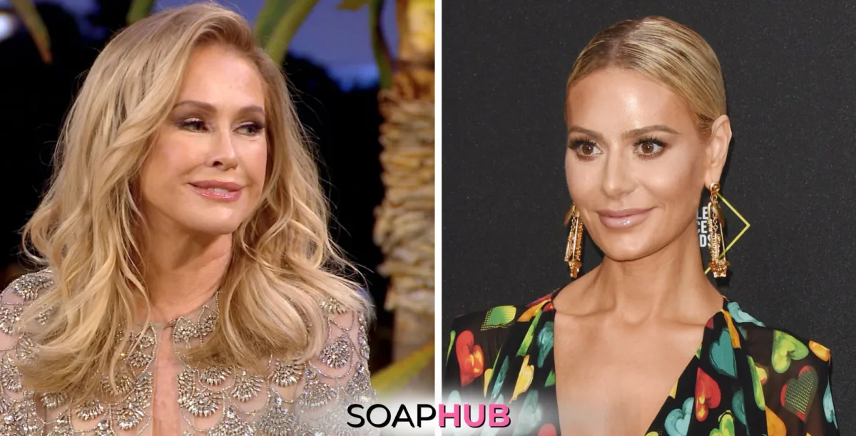 What Real Housewives of Beverly Hills star Dorit Kemsley thinks of Kathy Hilton's antics with the Soap Hub logo.