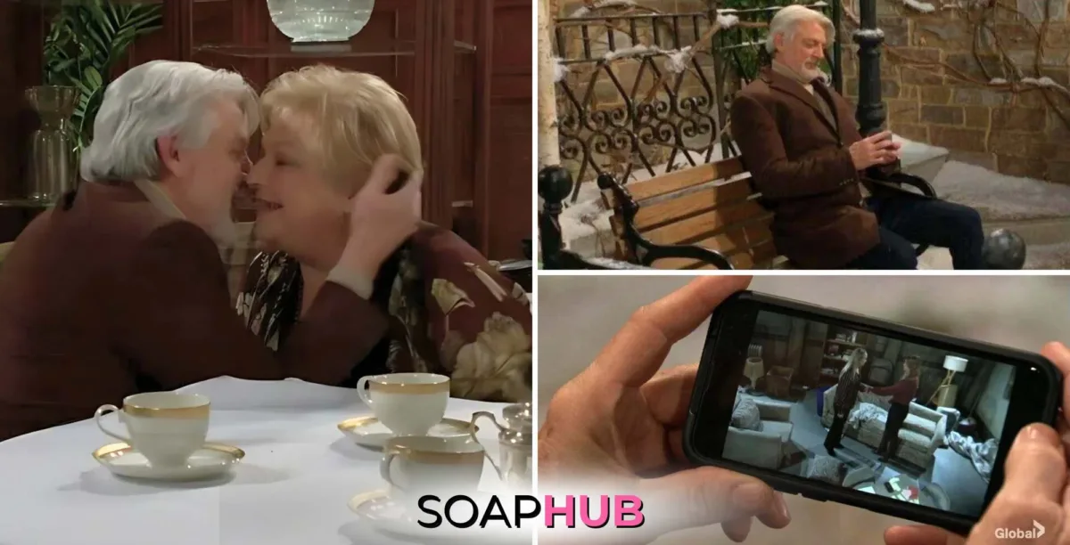 Young and the Restless Recap March 12 Alan, Traci, Phyllis and Sharon with the Soap Hub logo.