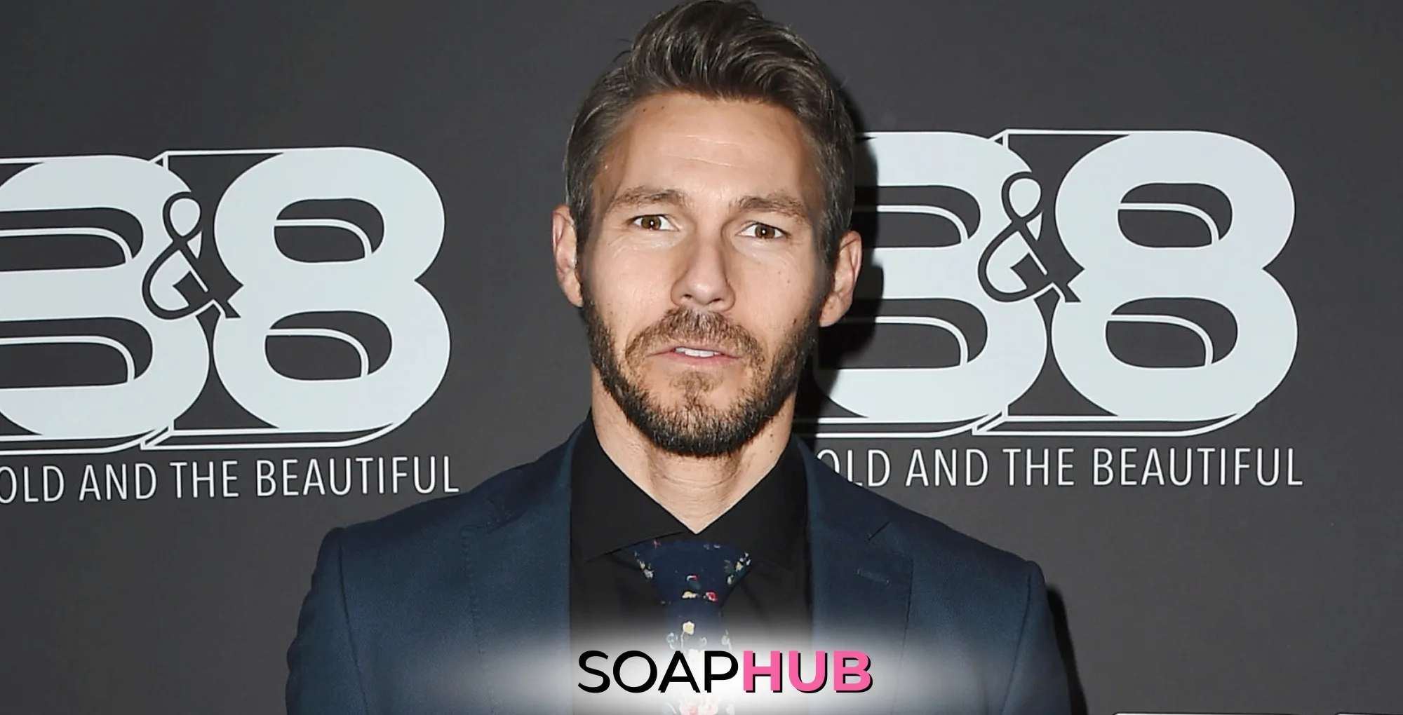 The Bold and the Beautiful's Scott Clifton with the Soap Hub logo across the bottom.