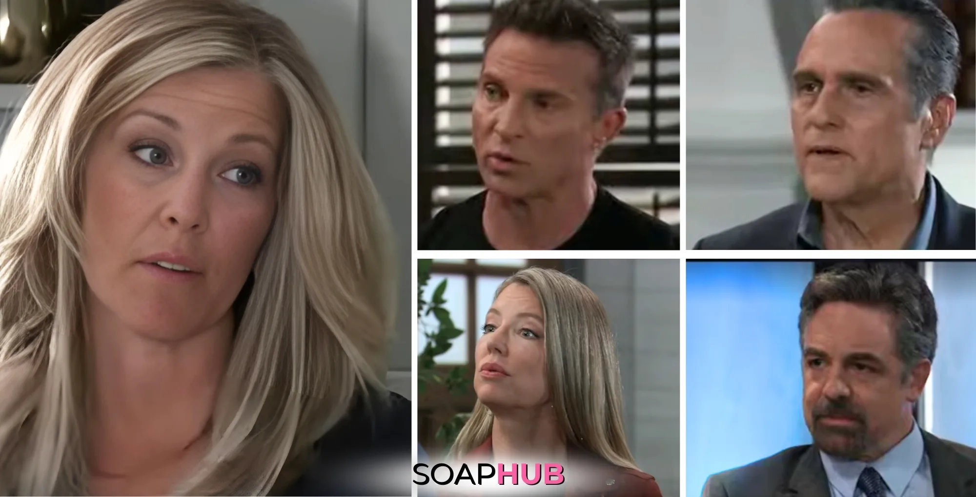 Carly betrays an ally in the spoilers for the Tuesday, April 22 episode of General Hospital, with the Soap Hub logo.