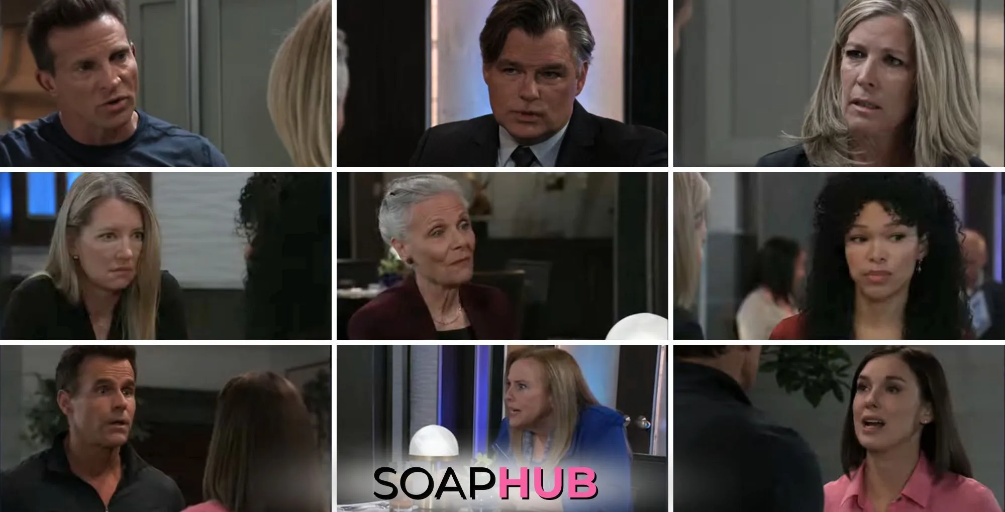 General Hospital spoilers preview for the April 23, 2025 episode with the Soap Hub logo across the bottom.