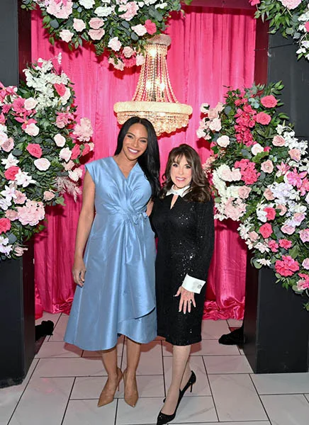 Kate Linder & anchor of Global News Morning Toronto/event emcee Candace Daniel.