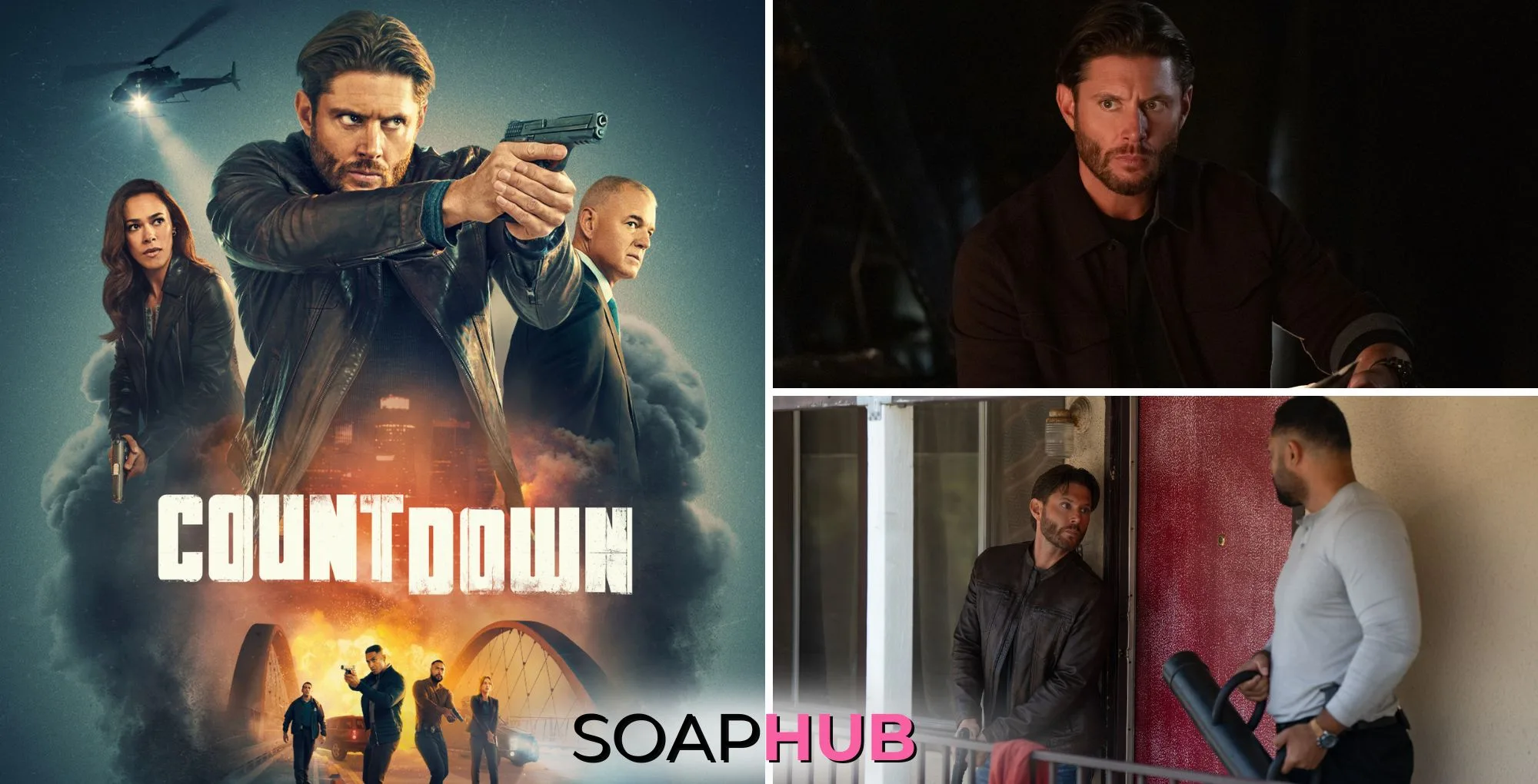 Days of Our Lives alum Jensen Ackles stars in Prime Video's Countdown, with the Soap Hub Logo