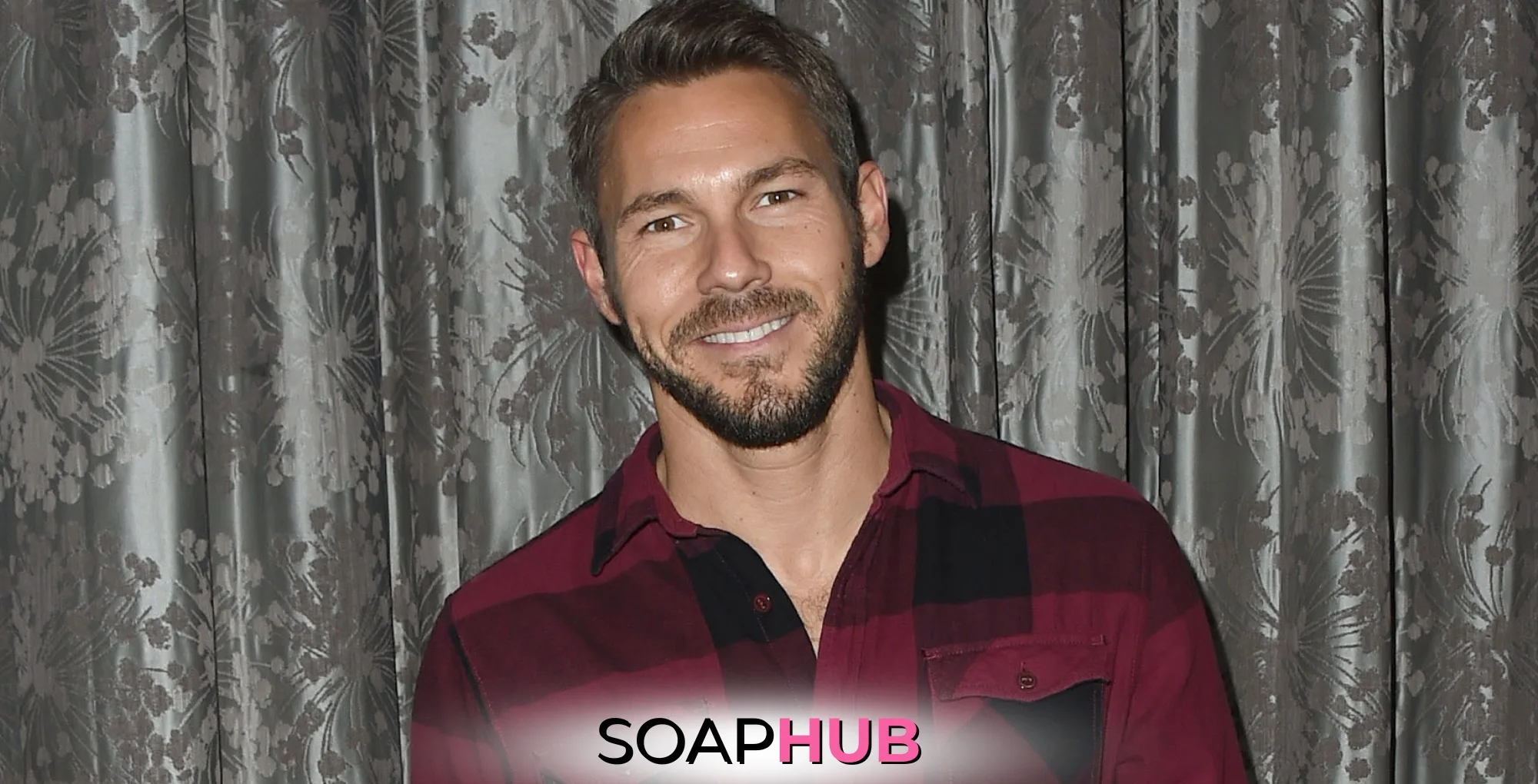 The Bold and the Beautiful's Scott Clifton with the Soap Hub logo across the bottom.