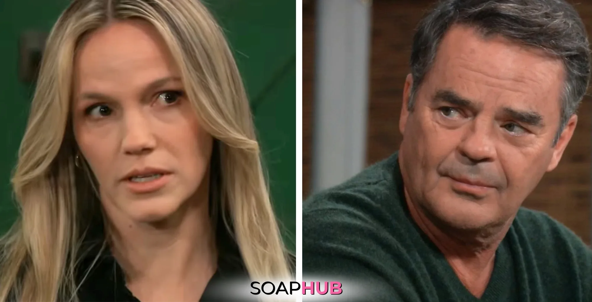 Lulu questions Ned in the spoilers for the Friday, May 9 episode of General Hospital, with the Soap Hub logo